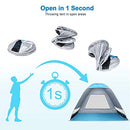 G4Free Upgraded Pop Up Beach Tent 2-3 Person Automatic Sunshade Canopy - Silver - Brand New