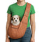 SUSU PET CO. SUSU SMALL DOG CARRIER SLING HANDS-FREE UPTO 9LBS CAMEL BROWN - Like New