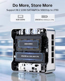 KAMRUI ESSENX E2 N150 MINI PC, 8GB DDR4 256GB SSD MINI COMPUTERS - SILVER - Like New