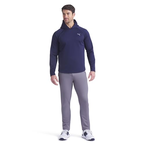 PUMA MENS PEBBLE HOODIE - SIZE: MEN M - DEEP NAVY - Brand New