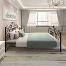 SUPBED METAL PLATFORM FULL BED FRAME WITH HEADBOARD AND FOOTBOARD - MATTE BLACK - Like New