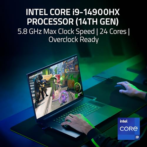 Razer Blade 18 Gaming Laptop: NVIDIA GeForce RTX 4080, I9-14900HX, 32GB, 1TB - Like New