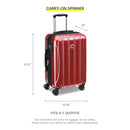 DELESEY PARIS HELIUM AERO HARDSIDE EXPANDABLE CARRY-ON 21" - BRICK RED - Brand New