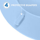 Ginsey Home Solutions Coastal Blue Round Soft Cushioned Toilet Seat - Brand New