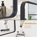 HOMLUX 36 IN. W X 24 IN. H RECTANGLE FRAMED WALL BATHROOM VANITY MIRROR - BLACK - Like New