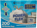 Member's Mark 13 gallon Tall Kitchen Bags Longer Bag, 200Count Pack of 1 - Brand New