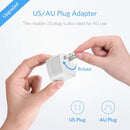 BESTEK UNIVERSAL TRAVEL ADAPTER 220V 110V VOLTAGE 6A 4-PORT USB ADAPTER - WHITE - Like New