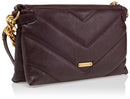 REBECCA MINKOFF EDIE MAXI MEDIUM CROSSBODY GARNET/ANTIQUE BRASS OS - Like New