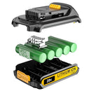 SIMPLE PLUS 2PACKS 20V 3.0AH REPLACEMENT BATTERY DEWALT 20V - BLACK/YELLOW - Like New