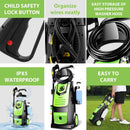 Suyncll Electric Pressure Washer, 2.7GPM 2000W High Power Washer SY0008 - Green - Like New