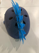 KRASH YOUTH SKULL MAZE BLUE LED BIKE HELMET - BLUE - Like New