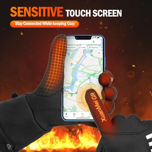 XUANMEI GR HEATED GLOVES LINERS FOR WOMEN RECHARGEABLE POWERED GLOVE XS - BLACK - Like New