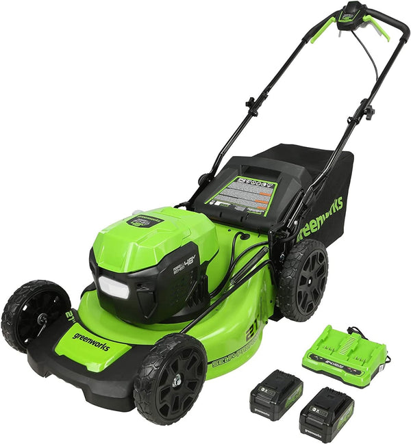 Greenworks 48V 2x24V 21" Brushless Self-Propelled LED Mower - Scratch & Dent