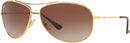 RAY-BAN RB3293 Metal Aviator Sunglasses GRADIENT DARK BROWN LENS / GOLD FRAME - Like New