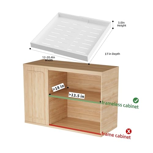 DEKAVA 2 PACK PULL OUT CABINET ORGANIZER EXPANDABLE ADHESIVE PULL-B2 - WHITE - Like New