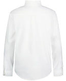IZOD UNIFORM YOUNG MEN'S LONG SLEEVE BUTTON-DOWN OXFORD SHIRT - SIZE: M - WHITE - Brand New