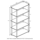 Furinno TURN-N-TUBE Storage Shelves, 5-Tier Professional blanc-rouge - Like New