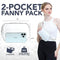 White SOJOURNER Crossbody Belt Bag for Women – Stylish Fanny Pack - Like New