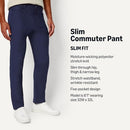 AMAZON ESSENTIALS MEN'S SLIM FIT 5 POCKET COMMUTER PANTS 32W X 30L - NAVY - Brand New