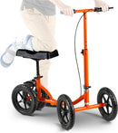 SuperHandy Knee Walker Height Adjustable 330Lbs Max Weight GUT148 - ORANGE Like New