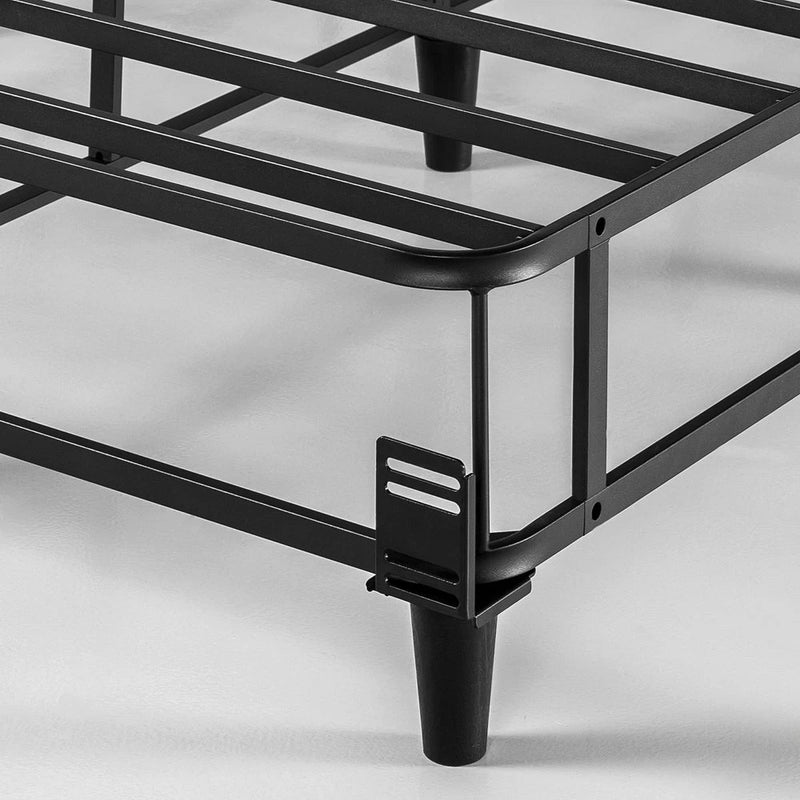 ZINUS METAL BOX SPRING KING SMART 2IN1 BED FRAME REPLACEMENT 14 IN. ADULT ROOM - Like New