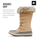 NL5203-209 SOREL WOMEN'S JOAN OF ARCTIC WATERPROOF BOOT CERAMIC/GUM SIZE 9 - Like New
