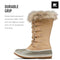 NL5203-209 SOREL WOMEN'S JOAN OF ARCTIC WATERPROOF BOOT CERAMIC/GUM SIZE 9 - Like New