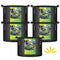IPOWER 5 PACK 10 GALLON GROW BAGS GARDEN PLANTS NONWOVEN FABRIC POTS - BLACK - Brand New