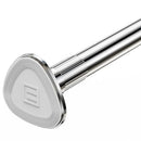 BLU-PIER TECH SHOWER CURTAIN ROD TENSION - 28-48 INCH NEVER RUST - SILVER - Like New