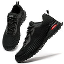 M903-2E KRICELY MEN'S TRAIL RUNNING SHOES, WIDE SIZE: 9.5 (M9.5) WIDTH - BLACK - Like New