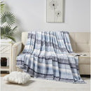 Plazatex Anissa Printed Luxurious Ultra Soft Lightweight Bed Blanket 102" x 90" - Brand New