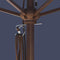 SHADE BASICS 11-FOOT ROUND EVERGREEN SERIES FAUX-WOOD PATIO UMBRELLA - NAVY - Like New