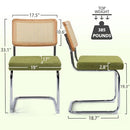 现代饲料椅子，聚酯纤维（套装2），现代椅子，DC03GR-N025 - 绿色 - Like New