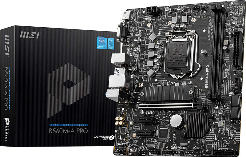 MSI B560M-A PRO ProSeries Motherboard mATX LGA 1200 Socket DDR4 - Like New