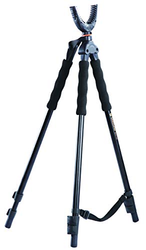 VANGUARD QUEST T62U SHOOTING STICK, TRIPOD, BI POD, GUN POD ALL IN ONE - BLACK - Brand New