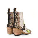 Mezcalero| White Leather Ankle Vintage Finish Dudi Green Size 6 - Like New