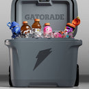 GATORADE 50QT ICE ROLLING COOLER - GRAY: HDPE BODY, 75 CAN CAPACITY - GRAY - Like New
