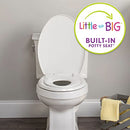 MAYFAIR LITTLE2BIG TOILET SEAT BUILT-IN TODDLER POTTY TRAINING SLOW CLOSE WHITE - Like New
