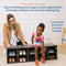 ECR4Kids Streamline 10 Cubby Tray Storage Cabinet, 2x5 ELR-17431-GW - Grey Wash - Like New