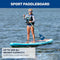 AQUA LEISURE AQUA HALCYON SPORT INFLATABLE PADDLEBOARD 10'6" - MULTI-COLOR - Like New