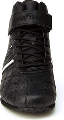 GOODYEAR MENS CLUTCH RACER HIGH-TOP SNEAKERS PU LEATHER - SIZE: 11 - BLACK/WHITE - Like New