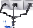 ERGEAR TRIPLE MONITOR MOUNT HOLDER EGTS5B - BLACK - Like New