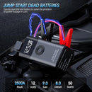 LERTIN JUMP STARTER, 2500A 150PSI PORTABLE JUMP STARTER PACK QS003 - BLACK - Like New