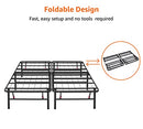 Amazon Basics Bed Frame Ample Underbed Storage Foldable Steel Full B073WRF565 - Brand New