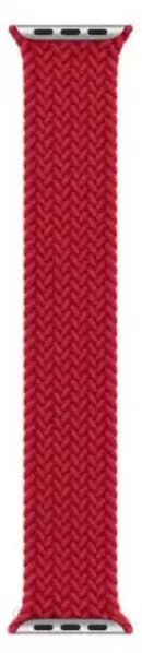 APPLE WATCH BRAIDED SOLO LOOP 41MM - SIZE 3 - RED - Like New