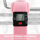 GOPLUS MINI EXERCISE BIKE, FOLDING UNDER DESK BIKE PEDAL EXERCISER LCD - PINK - Like New