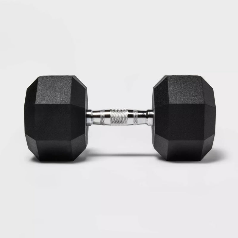 ALL IN MOTION HEX DUMBBELL 50LB - BLACK - Brand New