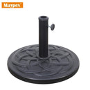 MAYPEX 27 LBS. HEAVY-DUTY PATIO UMBRELLA BASE IN BLACK - Like New