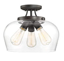 Savoy Essentials 6-4035-3-13 Octave Bohemian Clear Glass 3-Light English Bronze - Brand New