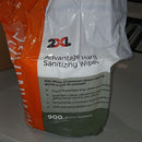 2XL ADVANTAGE SANITIZING WIPES - 900CT REFILL - 8X6 - 1PK - WHITE - Brand New